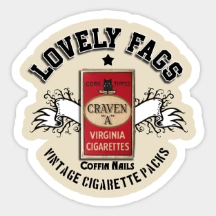 LOVELY FAGS Sticker